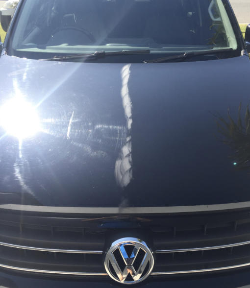 Car after car detailing Burleigh Heads. Polished and non-polished black VW