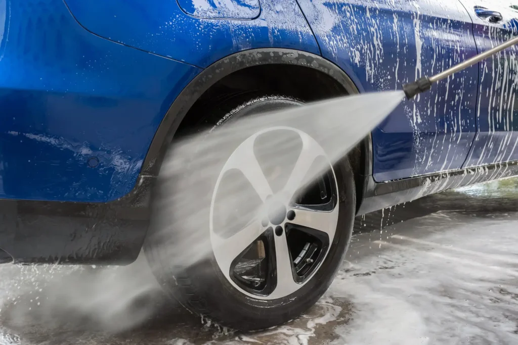 Car Detailing Clean Wheel Pressure Wash
