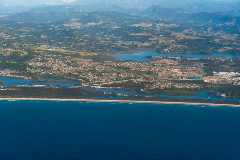 Aerial view of Tweed Head South with Banora Point