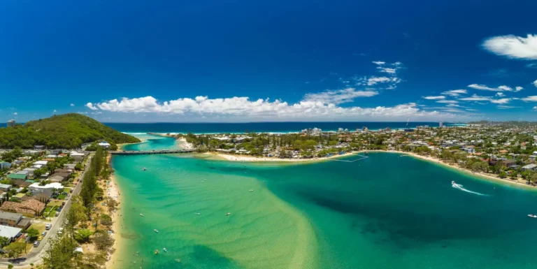 Gold Coast skyline from Tallebudgera Beach
