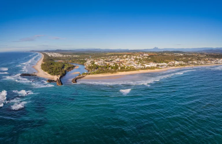 South Kingscliff beach in northern New South Wales, Australia